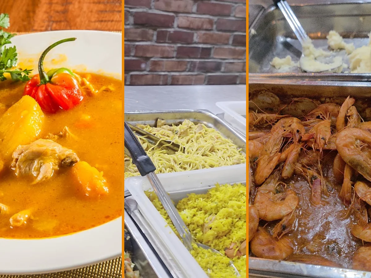 Hearty comfort food on a restaurant table.